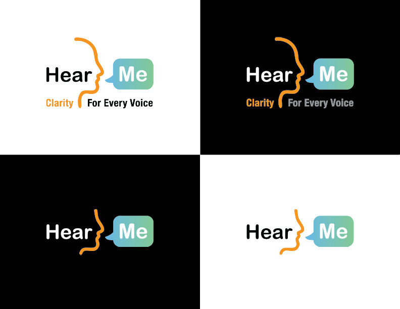 Hear Me logo color variations