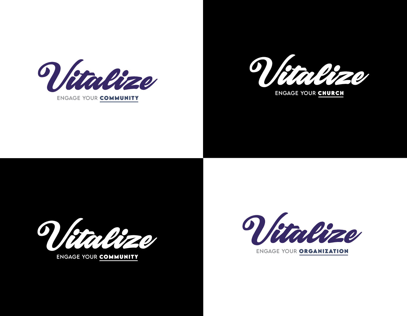 Vitalize logo lockups